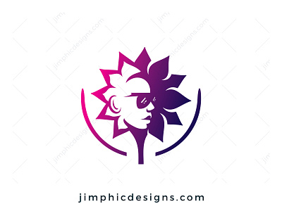 Flower Woman Logo branding graphic design logo