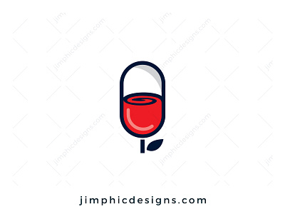 Pill Rose Logo branding graphic design logo