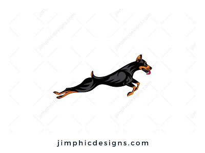 Doberman Pinscher Logo branding design dog graphic design logo pet vector