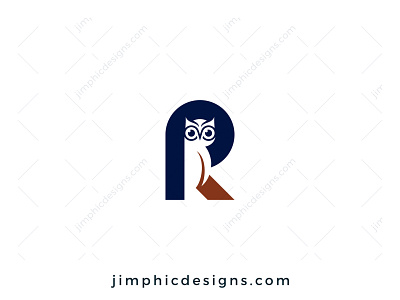 R Owl Logo bird branding design graphic design letter letter logo logo vector