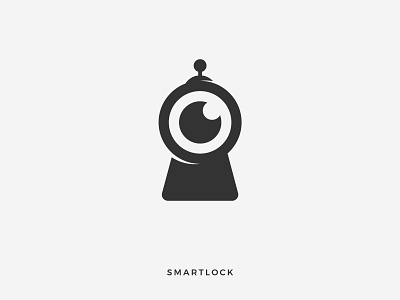 Smartlock app branding design flat icon illustration logo minimal negative space negative space logo space symbol tech logo technology website