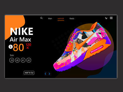 Nike Air Max Web Design