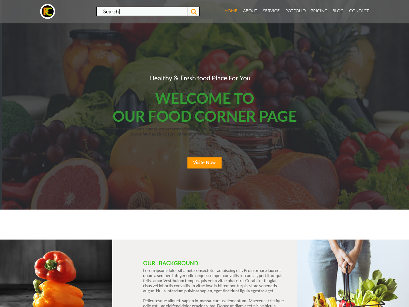 PSD Template Design by Alamgir Hossain on Dribbble
