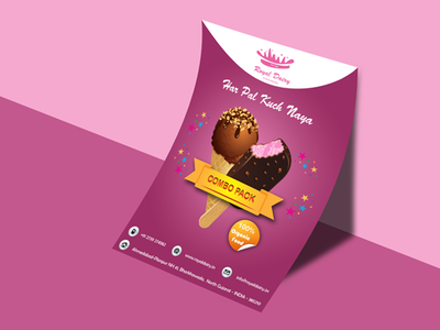 Flyer Design flyer artwork flyer design graphicsdesign ice cream packagedesign pink
