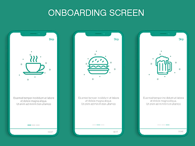 Onboarding screen