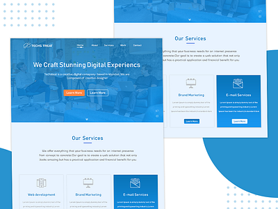 web landing page