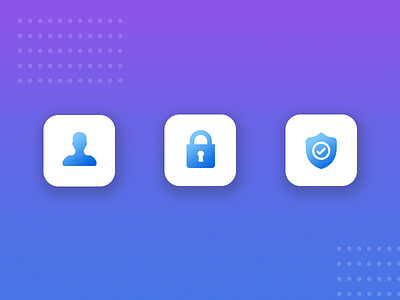 Icon design appicons blue gradient icon hero section icon set icondesign landing page large format logo uiux ux design