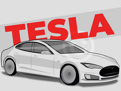 Tesla car car design illustration teslacar