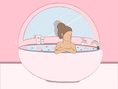 Bath tub bathtubdesignillustration