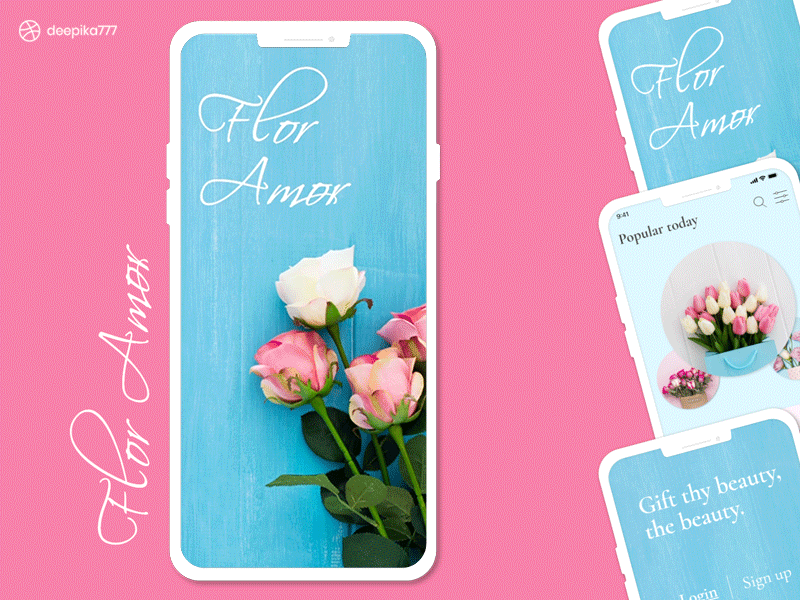 Flor Amor App Design