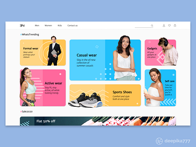 Apparel Store - Web design