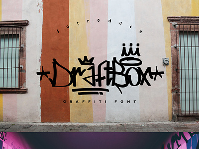 DraftBox Graffiti Font brand branding design font graffiti graffiti art graphic design identity lettering lettering art typeface typography ui vector