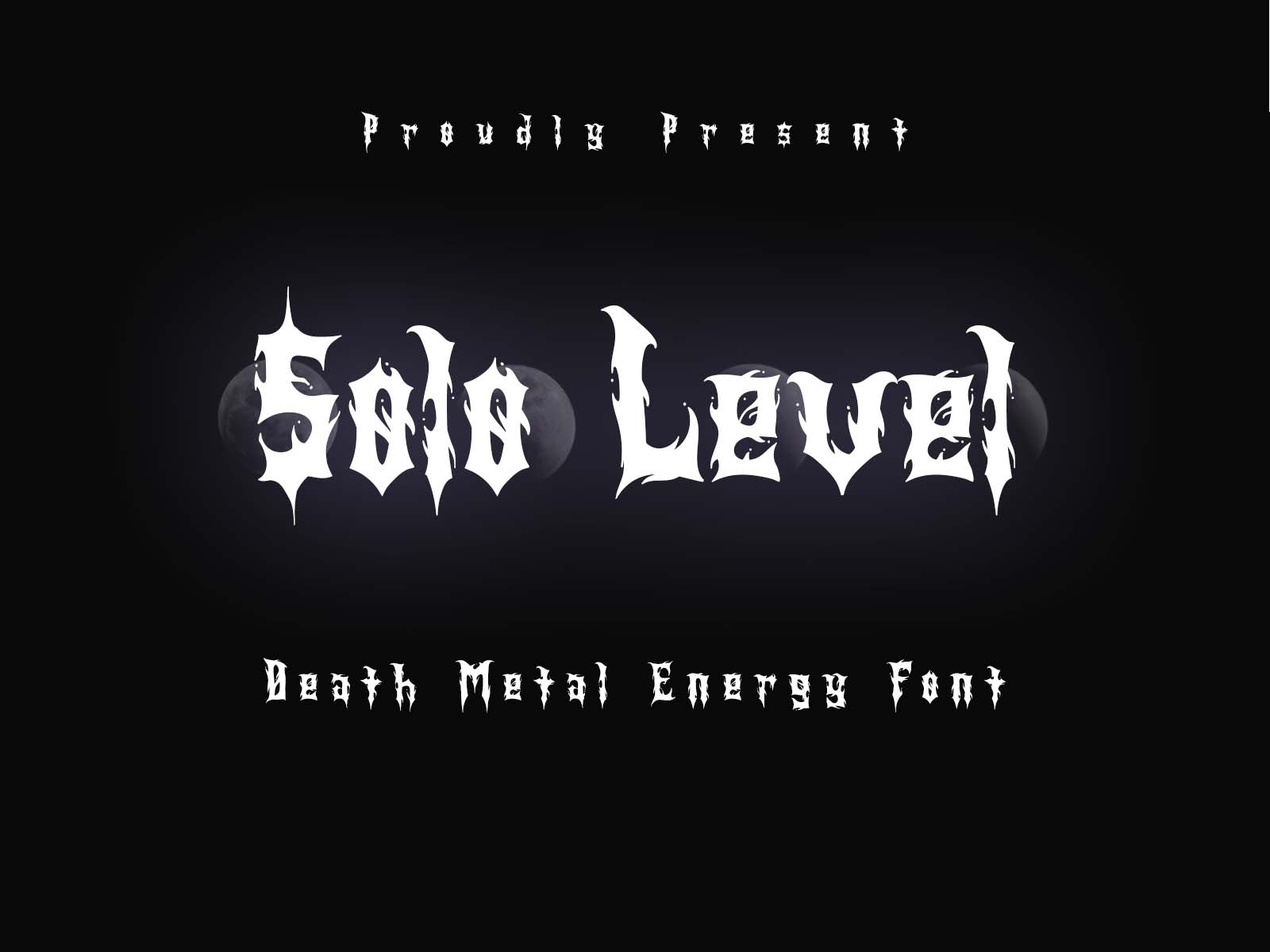 FREE FONT Solo Level Death Metal Energy Font by Aphriell Art on
