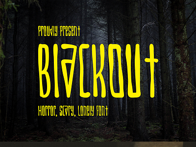 Blackout - Horror Scary Lonely Font