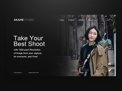 Akame Studio Landing Page