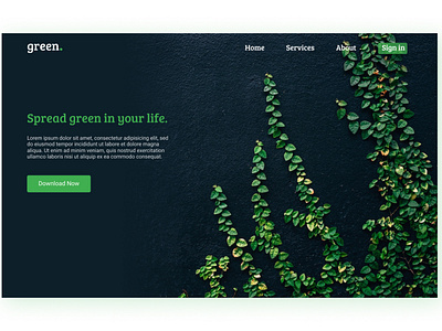 Green UI Design