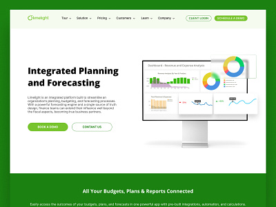 Finance planning Homepage UI Design