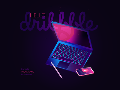 Hello out there! apple design firstshot illustration illustrator vector web