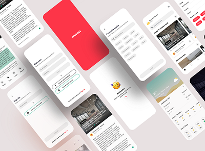 News Reading app app design ui ux