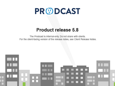 Prodcast email flat header illustration
