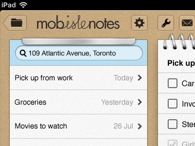 MobisleNotes for iPad