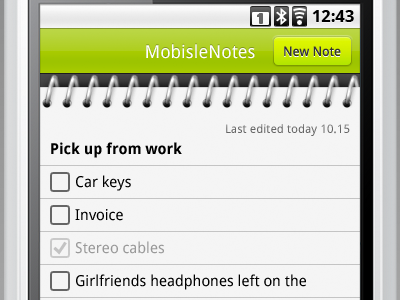 MobisleNotes screenshot android lowres mobislenotes