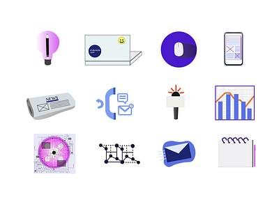 Exploring Icons business data design digital design graphics icons iconset illustrator infographic information design vector