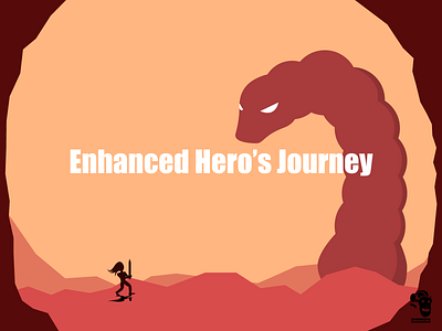 Thumbnail Hero's Journey article hero illustration journey thumbnail vector