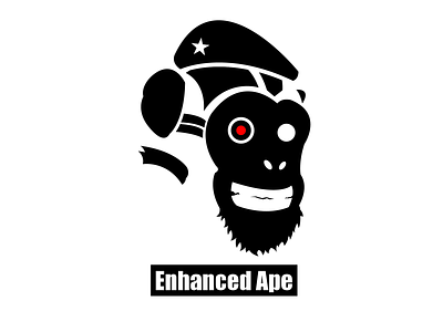 Enhanced Guerrilla ape cartoon character design digitalart enhanced guerrilla guerrilla marketing illustration illustrator marketing vector