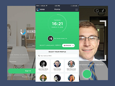 Attendance App app attendance hr human office resources ui ux