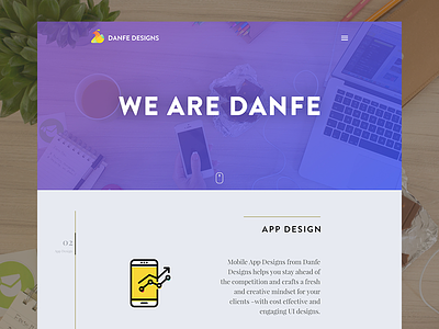 Danfe Designs Website Explorations concept danfe designs explore homepage ideas ui web website