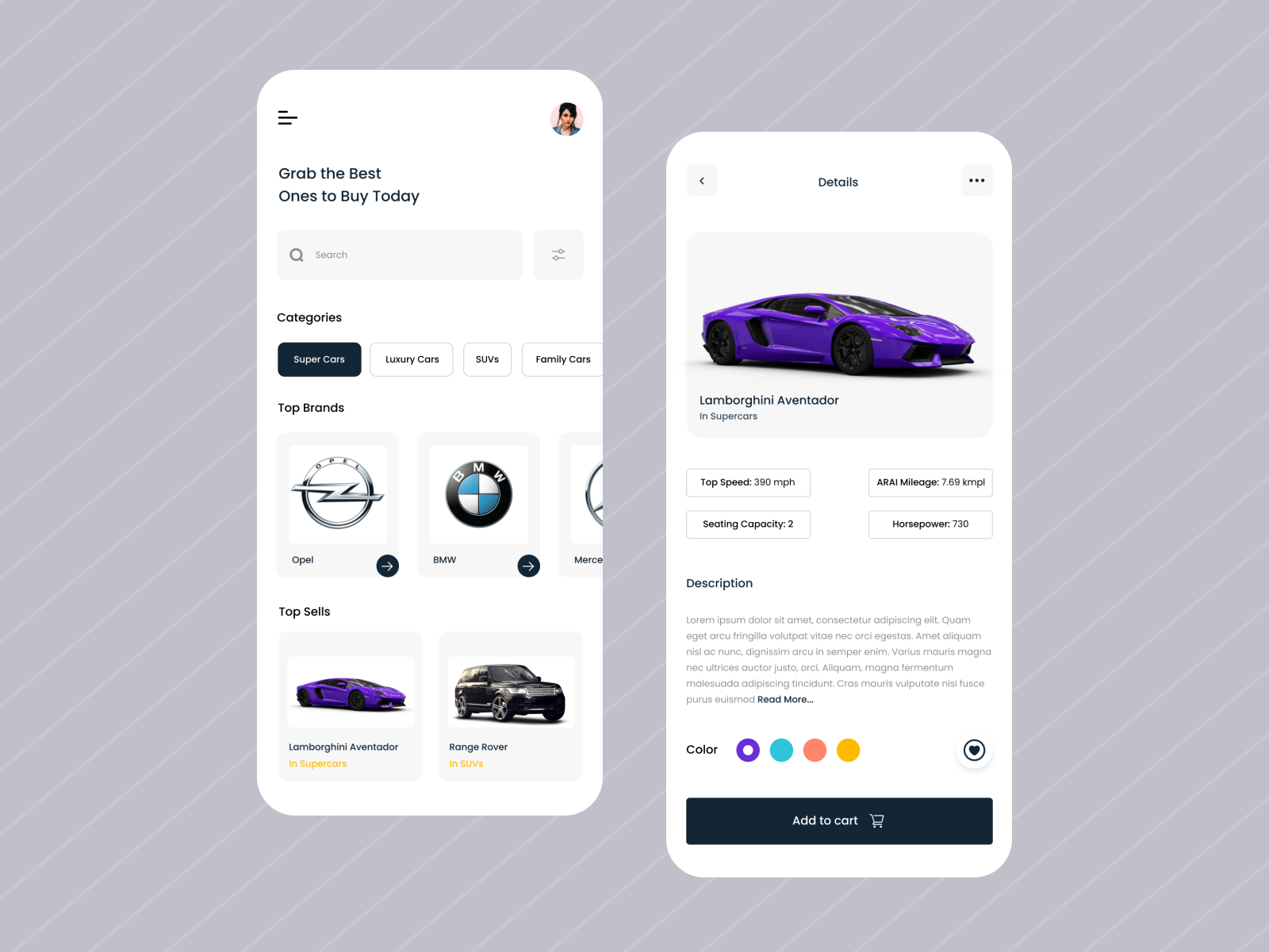 Car Shop App by Pritimoy Paul Pritam on Dribbble