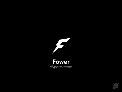 fower black and white blackorbitart branding creative esports esports logo geometric graphics design lightning logo typography vector graphics лого логотип