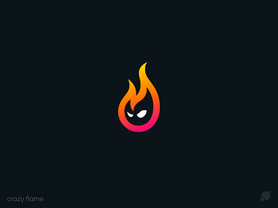 Crazy Flame blackorbitart branding business card crazy flame creative flame graphic design illustration logo vector graphics лого логотип