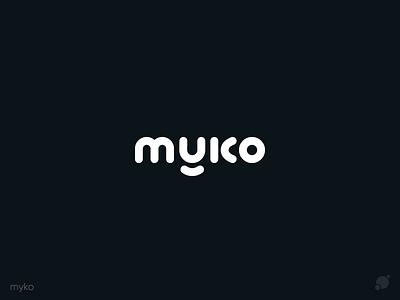 Myko logo black and white blackorbitart branding creative font logo geometric graphic design inspiration lettering logo minimal typography typography logo vector graphics лого логотип
