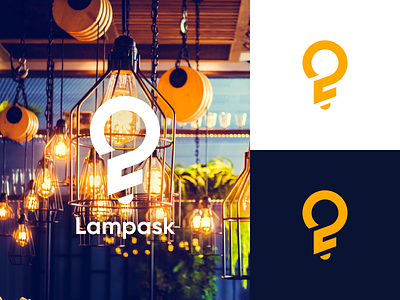 Lampask logo antipslava brand identity branding colorful creative electrical logo for sale freelancer graphic design lamp logo light bulb logo logomark minimal question mark typography vector graphics visual branding лого логотип