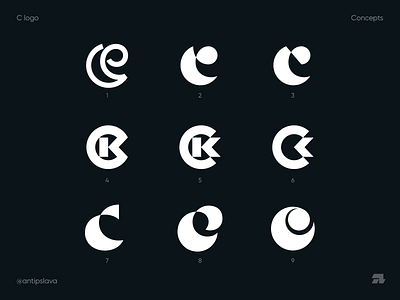 C logo concepts antipslava brand identity branding c logo concept creative c letter graphic design icon logo minimal modern logo rebranding redesign typographic logo typography visual identity