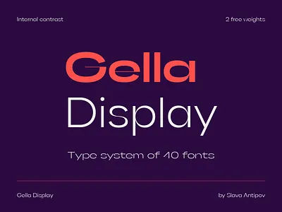 Gella Display — Type System antipslava creative cyrillic display font extended font font font design font family free font gella display graphic design grotesque high contrast sans sans serif type design type family typeface typography wide font