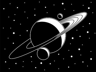 Saturn art design galaxy graphics design illustration illustrator minimalism planet saturn space vector vector graphics