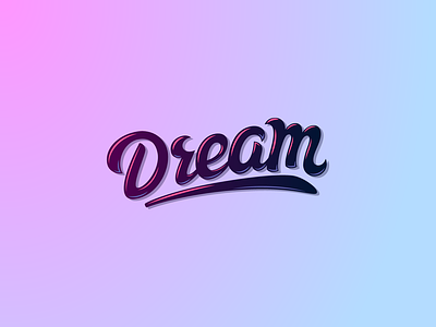 Dream lettering blackorbitart creative dream graphics design hand lettering lettering logo minimalism typography vector graphics