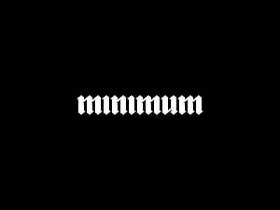 minimum