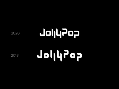 JollyPop black and white blackorbitart branding creative graphics design jollypop logo minimalism typography vector vector graphics