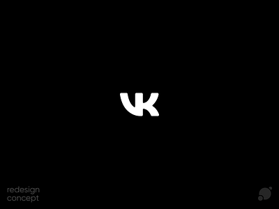 vk redesign concept black and white blackorbitart branding creative graphics design logo minimalism redesign redesign concept typography vector graphics vk vkontakte