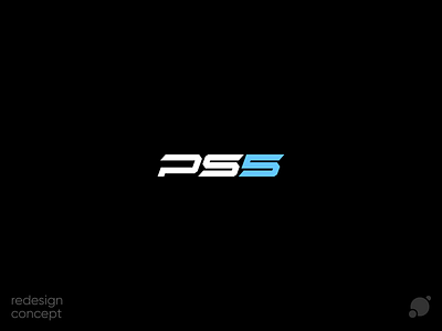 ps5 concept logo black and white blackorbitart branding creative font design font logo graphics design lettering logo logotype minimalism ps5 typographic logo typography vector graphics