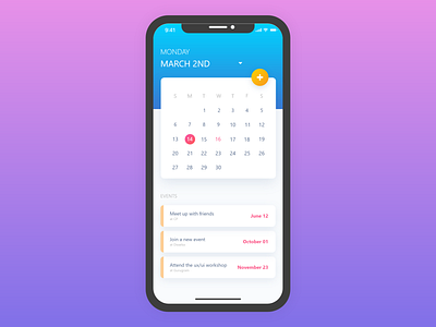 Reminders App adobe xd animation app design flat minimal typography ui ux design