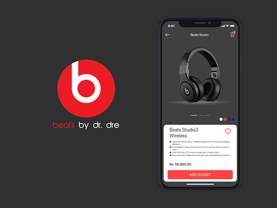 Beats Audio adobe xd animation app branding clean design flat icon illustration ios logo minimal mobile typography ui ux ux design vector