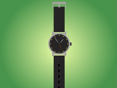 Watch design flat illustration minimal vector