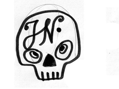 band logo scribble band jn logo scribble skull
