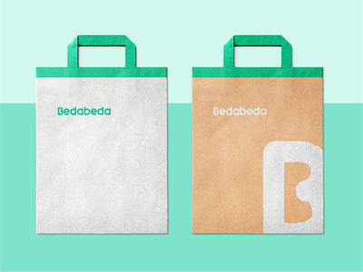 Bedabeda - A Sharing app Platform branding enviroment friendly logo mockup recycle sharing vegan
