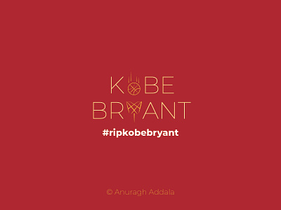 Kobe Bryant art design flat illustration illustrator lettering minimal typography vector